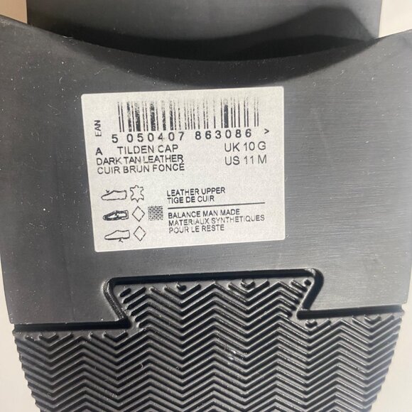 Clarks Tilden Cap Leather Oxford Dress Shoes Mens Size 11M Dark Tan Dress Shoe C - Picture 4 of 14